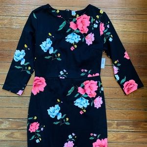 Old navy floral black spring dress